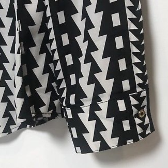 Calvin Klein Womens Long Sleeve Zip Blouse Shirt - Picture 4 of 4